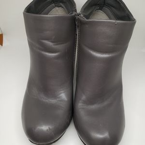Ankle Booties in Charcoal Gray
